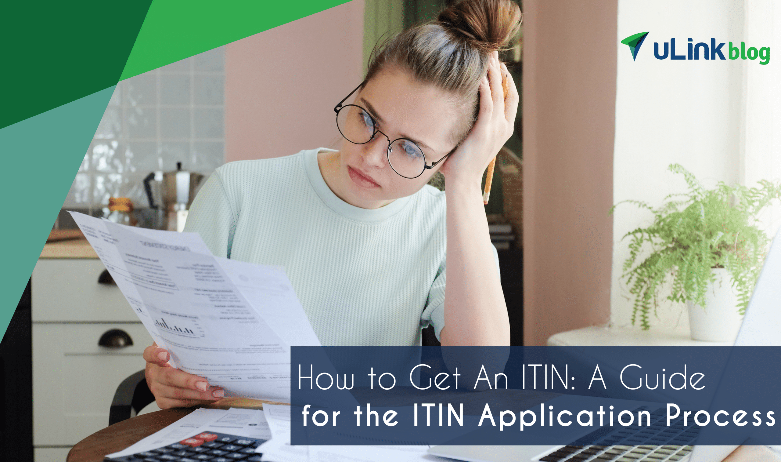 Small business owner completing ITIN application
